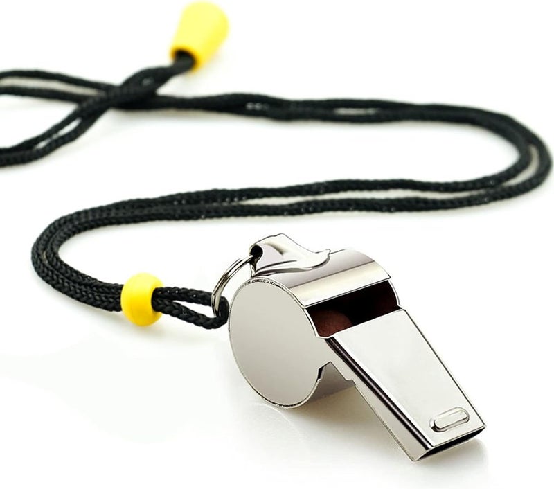 Hipat Whistle, 3 Pack Sports Whistles with Lanyard, Loud Crisp Sound Whistles Great for Coaches, Referees, and Officials - Image 4